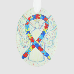 Sensibilisation au casse-tête  Angel Pendentif orn