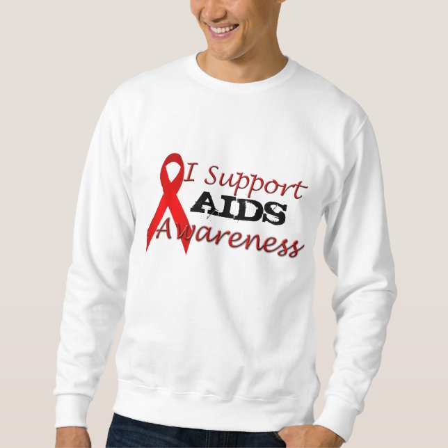 Sensibilisation au sida Sweatshirt de conception d (Devant)