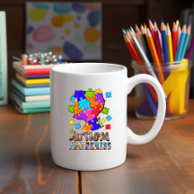 Sensibilisation sur l'autisme Boy Puzzle Mug