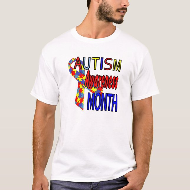 sensibilisation sur l'autisme Mois plus t-shirt ta (Devant)