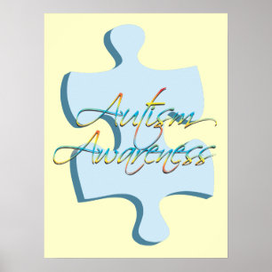 Sensibilisation sur l'autisme Puzzle Poster Art