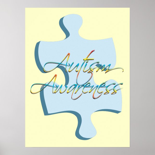 Sensibilisation sur l'autisme Puzzle Poster Art (Devant)