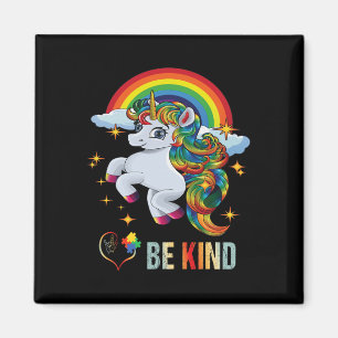 Sensibilisierung Einhorn Seien Sie freundlich Lieb Magnet
