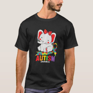 Sensibilisierung Elefant Mama Ohrringe Autismus He T-Shirt