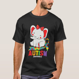 Sensibilisierung Elefant Mama Ohrringe Autismus He T-Shirt