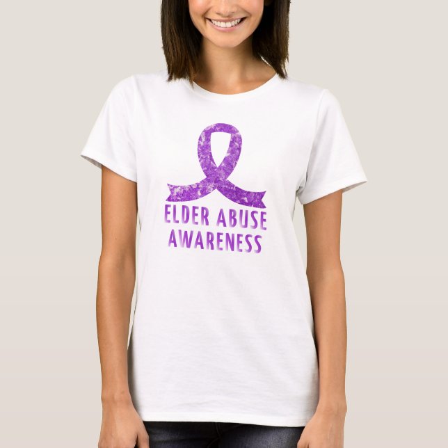 Sensibilisierung für Ältere Missbrauch T-Shirt (Vorderseite)