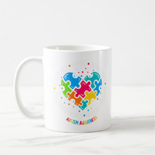 Sensibilisierung für Autismus Achtung der Liebe Kaffeetasse