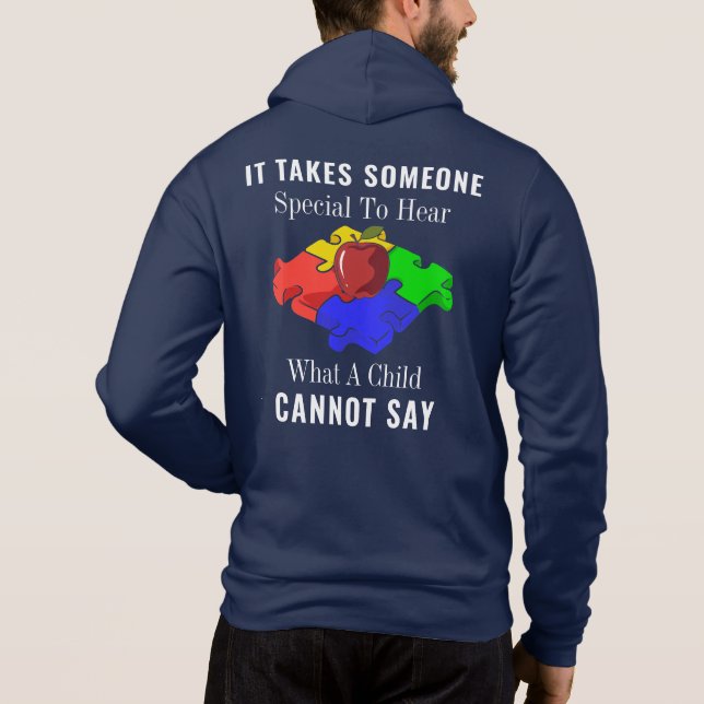 Sensibilisierung für Autismus Besondere Bildung br Hoodie (Rückseite)
