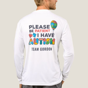 Sensibilisierung für Autismus Bitte geduldiges, ku Tri-Blend Shirt