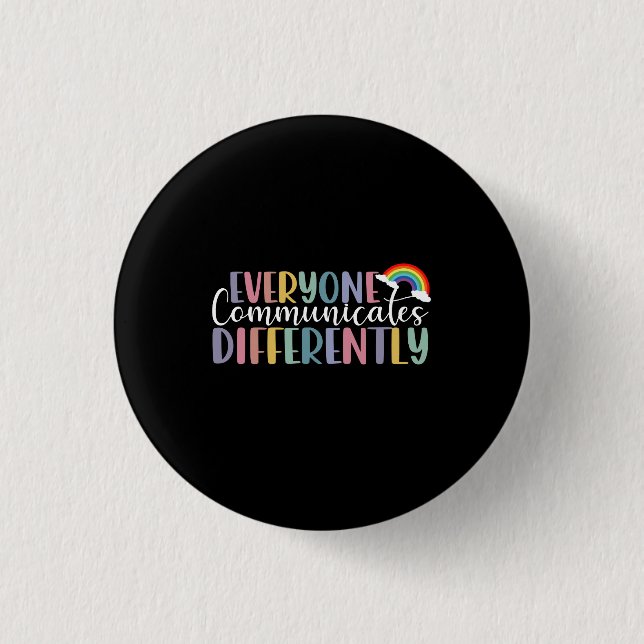 Sensibilisierung für Autismus Button (Vorderseite)