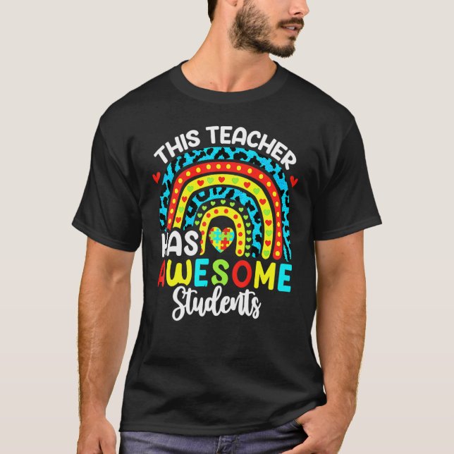 Sensibilisierung für Autismus Dieser Lehrer hat Ph T-Shirt (Vorderseite)