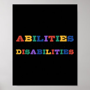 Sensibilisierung für Autismus - Fähigkeiten überwi Poster