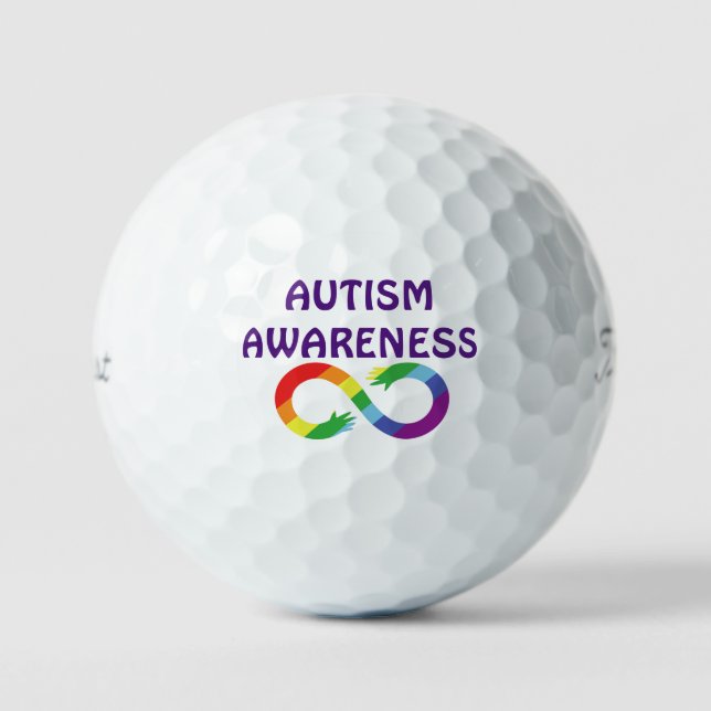 Sensibilisierung für Autismus Golfball (Vorderseite)