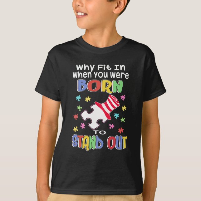 Sensibilisierung für Autismus Inspiration Sprichwo T-Shirt (Vorderseite)