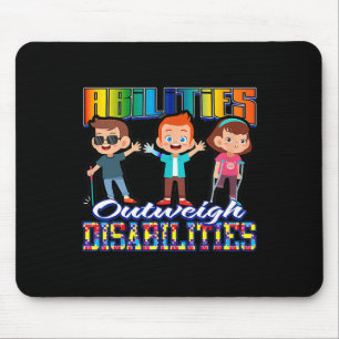 Sensibilisierung für Autismus Kinder Fähigkeiten ü Mousepad
