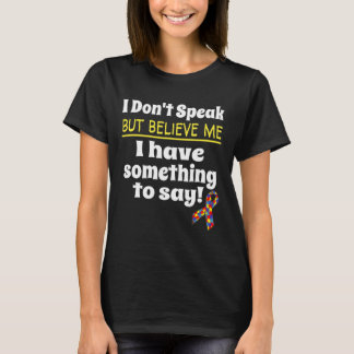 Sensibilisierung für Autismus Nichtverbales Bewuss T-Shirt