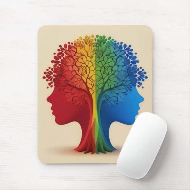 Sensibilisierung für Autismus - Pflege - Mousepad (Mit Mouse)