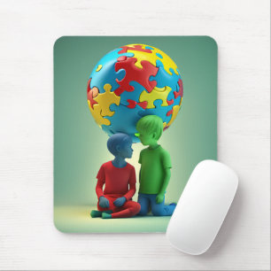 Sensibilisierung für Autismus - Pflege - Mousepad