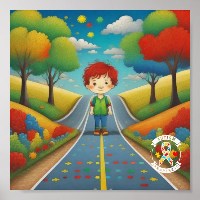 Sensibilisierung für Autismus - Poster (Vorne)