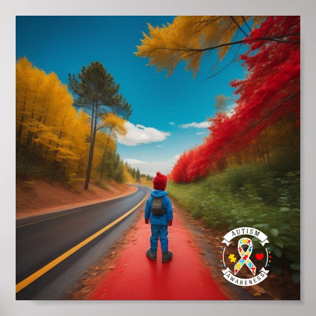 Sensibilisierung für Autismus - Poster (Vorne)