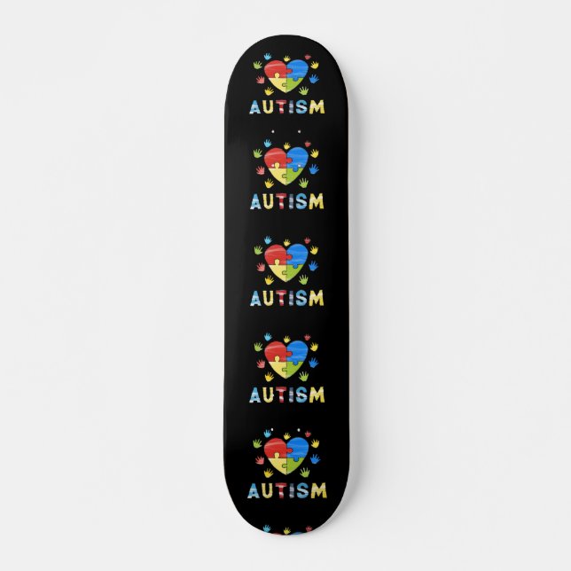Sensibilisierung für Autismus Skateboard (Vorne)