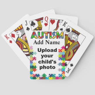 Sensibilisierung für Autismus Spielkarten Puzzle a