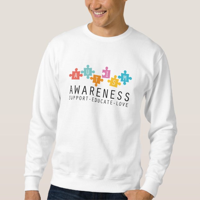 Sensibilisierung für Autismus Sweatshirt (Vorderseite)