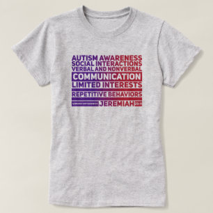 Sensibilisierung für Autismus - T - Shirt der Frau