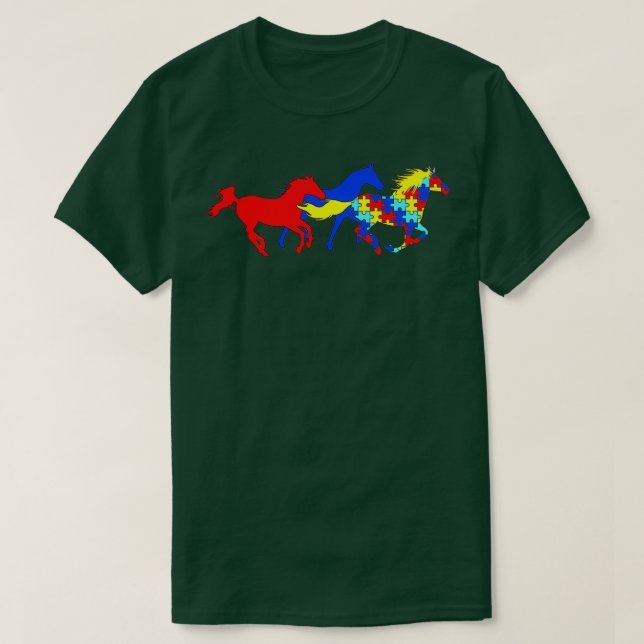 Sensibilisierung für Autismus Unterschiedliche Pfe T-Shirt (Design vorne)