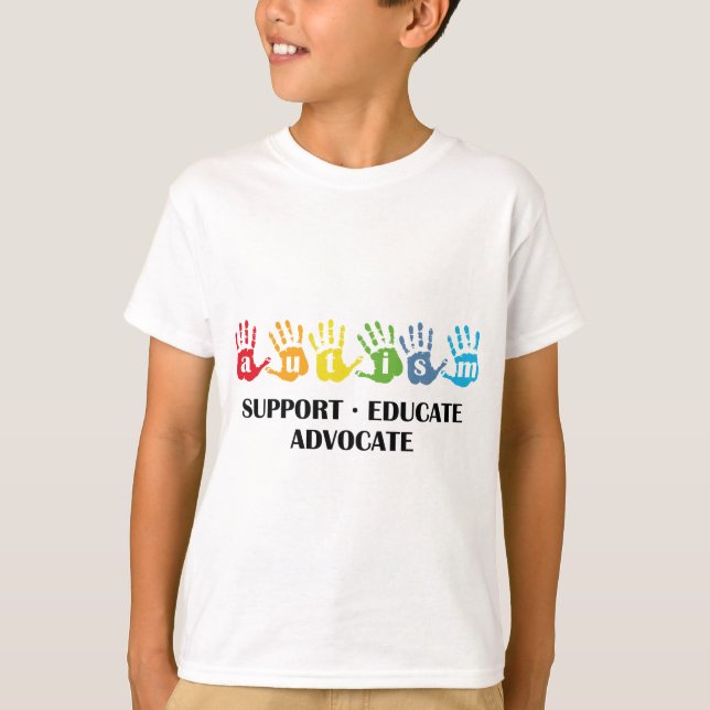 Sensibilisierung für Autismus: Unterstützung für B T-Shirt (Vorderseite)