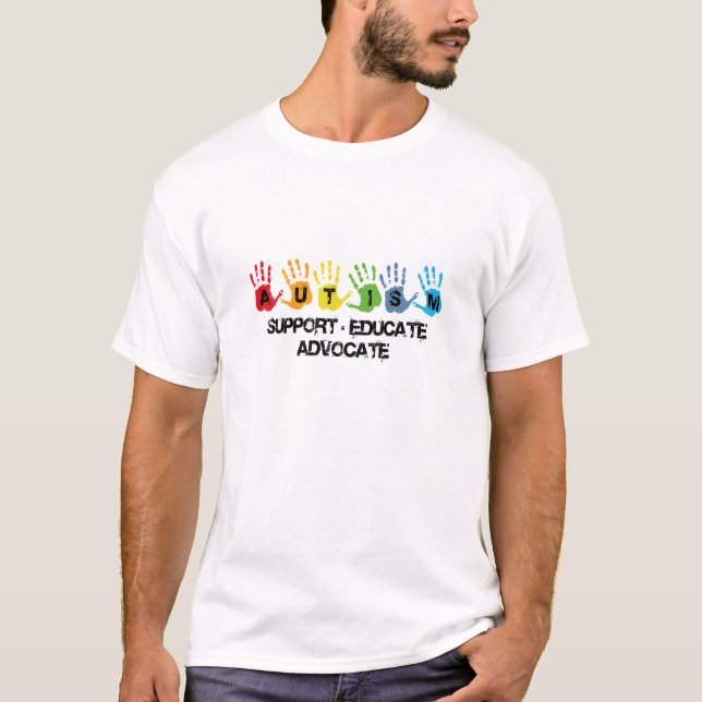 Sensibilisierung für Autismus: Unterstützung für B T-Shirt (Vorderseite)