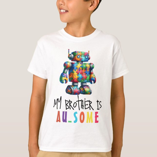 Sensibilisierung für Autismus Unterstützung von Ki T-Shirt (Vorderseite)