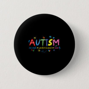 Sensibilisierung für Autismus Verständnis Liebe al Button
