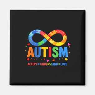 Sensibilisierung für Autismus Verständnis Liebe al Magnet