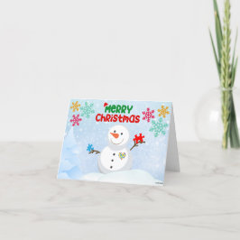 Sensibilisierung für Autismus Weihnachtskarten Dankeskarte