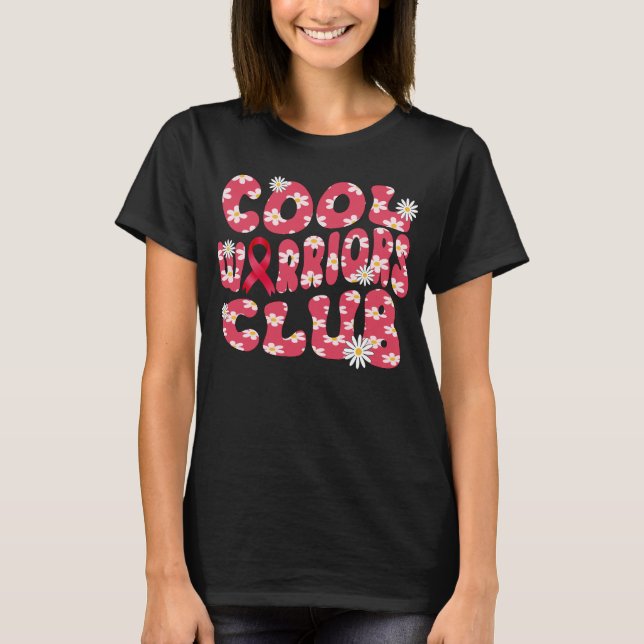 Sensibilisierung für Blutkrebs im coolen Kriegerkl T-Shirt (Vorderseite)
