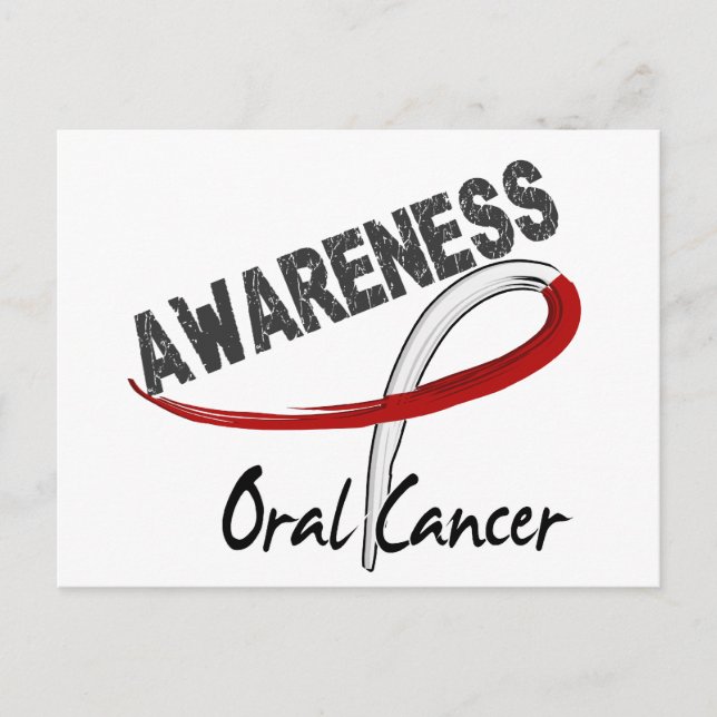 Sensibilisierung für den oralen Krebs 3 Postkarte (Vorderseite)