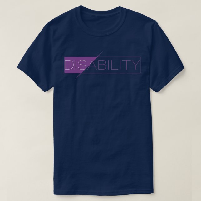 Sensibilisierung für die Behindertenfähigkeit 2 T-Shirt (Design vorne)