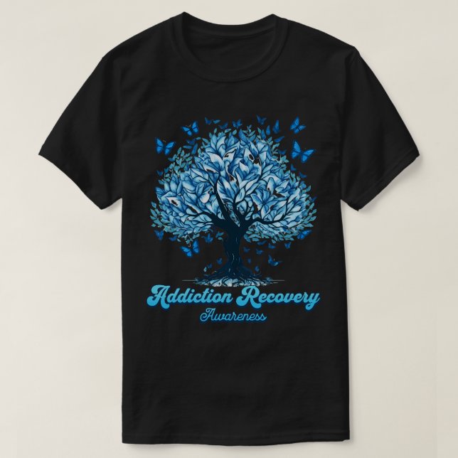 Sensibilisierung für die Erholung von Suchtstoffen T-Shirt (Design vorne)