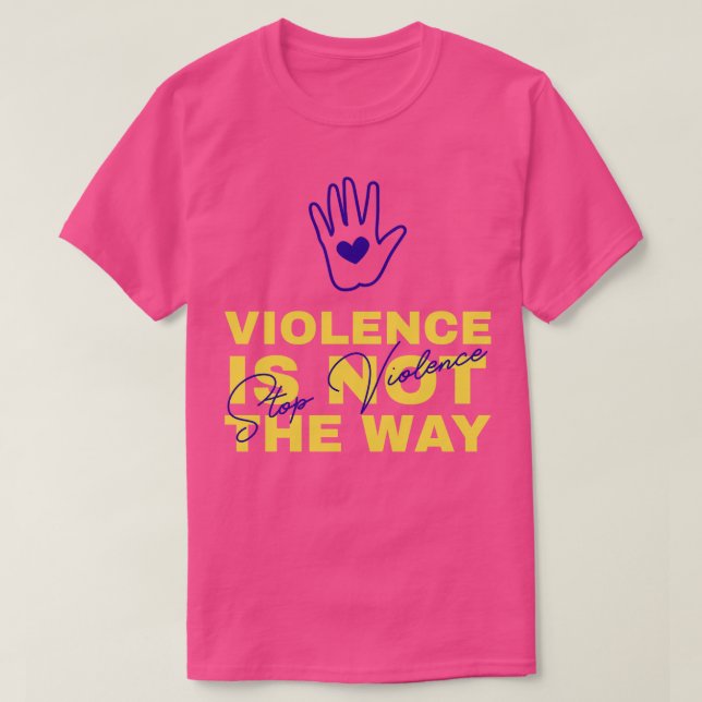 Sensibilisierung für die häusliche Gewalt 4 T-Shirt (Design vorne)