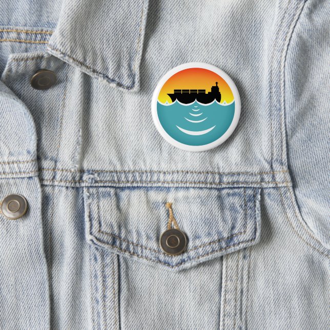 Sensibilisierung für die Lärmbelastung der Meere Button (Beispiel)