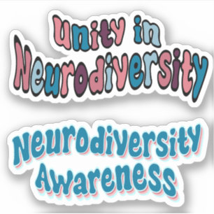 Sensibilisierung für die Neurovielfalt *Siehe Besc Aufkleber