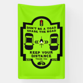 Sensibilisierung für die Sicherheit im Fahrrad Banner