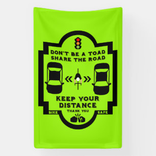 Sensibilisierung für die Sicherheit im Fahrrad Banner
