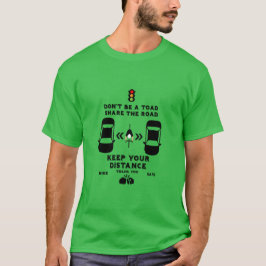 Sensibilisierung für die Sicherheit im Fahrrad T-Shirt