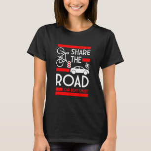 Sensibilisierung für die Sicherheit im Fahrrad T-Shirt