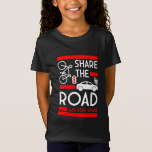 Sensibilisierung für die Sicherheit im Fahrrad T-Shirt