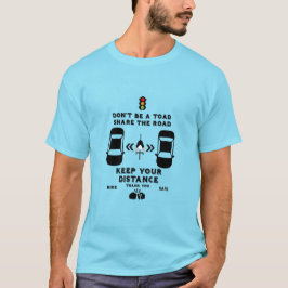 Sensibilisierung für die Sicherheit im Fahrrad T-Shirt