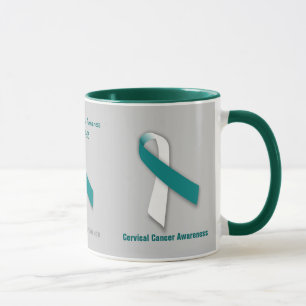 Sensibilisierung für Gebärmutterhalskrebs Tasse