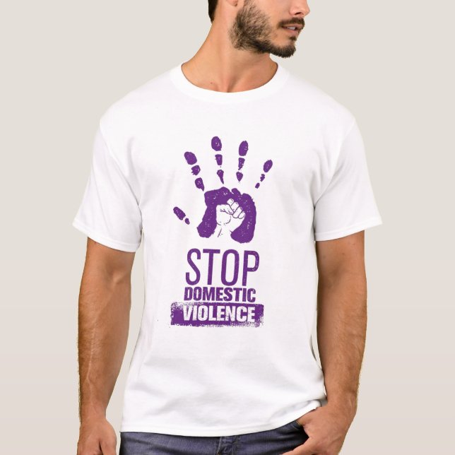Sensibilisierung für Gewalt im Inland T-Shirt (Vorderseite)